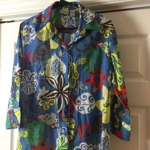 Chico’s lightweight print shirt